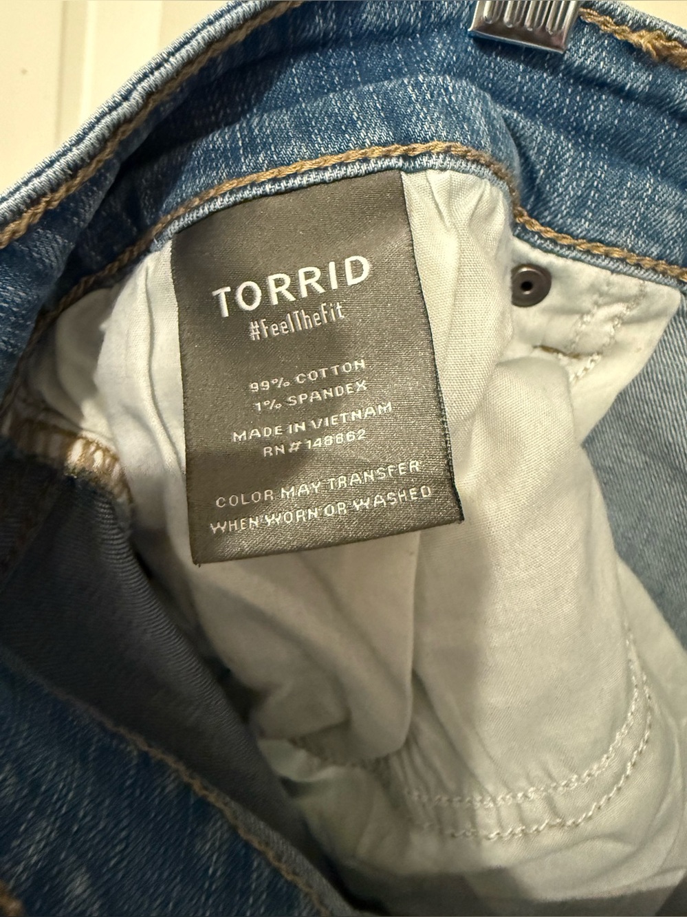 Torrid Blue Button-Front Denim Midi Skirt - Picture 6 of 6